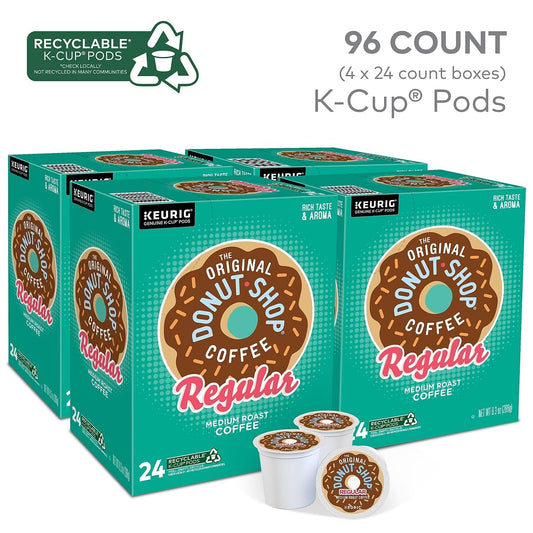 The Original Donut Shop-Regular Keurig Single Serve -K Cup Pods-Medium Roast Coffee-96 Count - Deals4Coffee