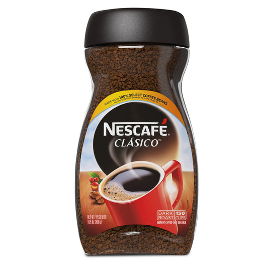 NESCAFE-CLASICO Dark Roast Instant Coffee-10.5 oz. Jar (Pack of 2) - Deals4Coffee