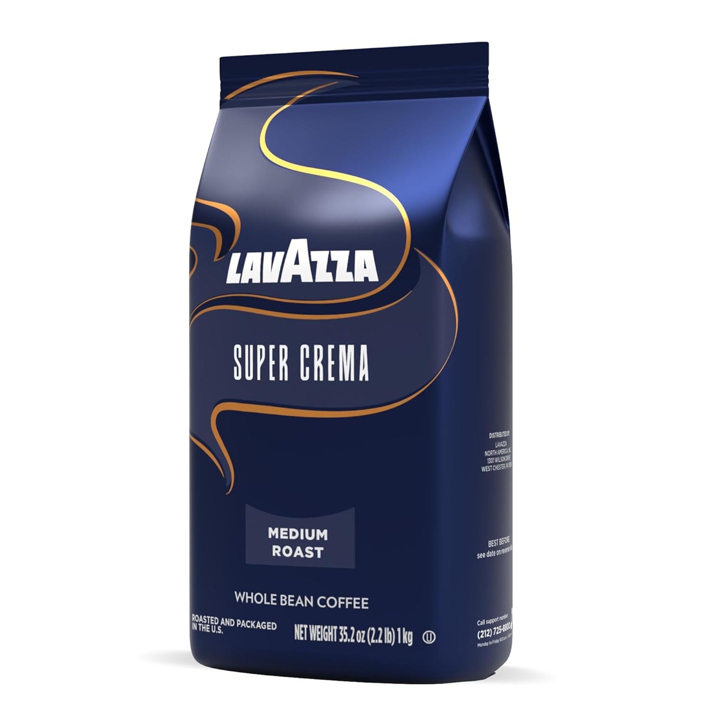 Lavazza Super Crema - Lavazza Super Crema Whole Bean - Lavazza Super Crema Whole Bean Coffee - Medium Espresso Roast - Arabica and Robusta Blend - Deals4Coffee