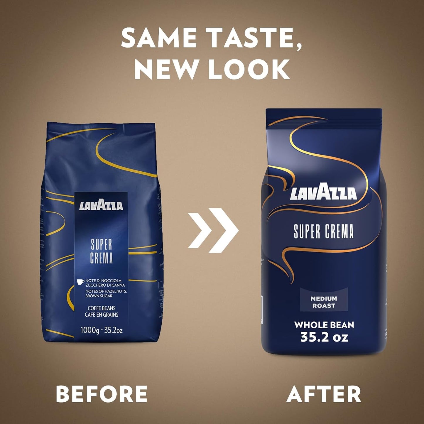 Lavazza Super Crema - Lavazza Super Crema Whole Bean - Lavazza Super Crema Whole Bean Coffee - Medium Espresso Roast - Arabica and Robusta Blend - Deals4Coffee