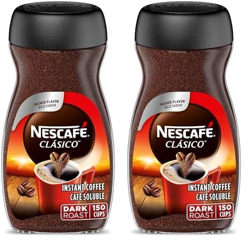 NESCAFE-CLASICO Dark Roast Instant Coffee-10.5 oz. Jar (Pack of 2) - Deals4Coffee