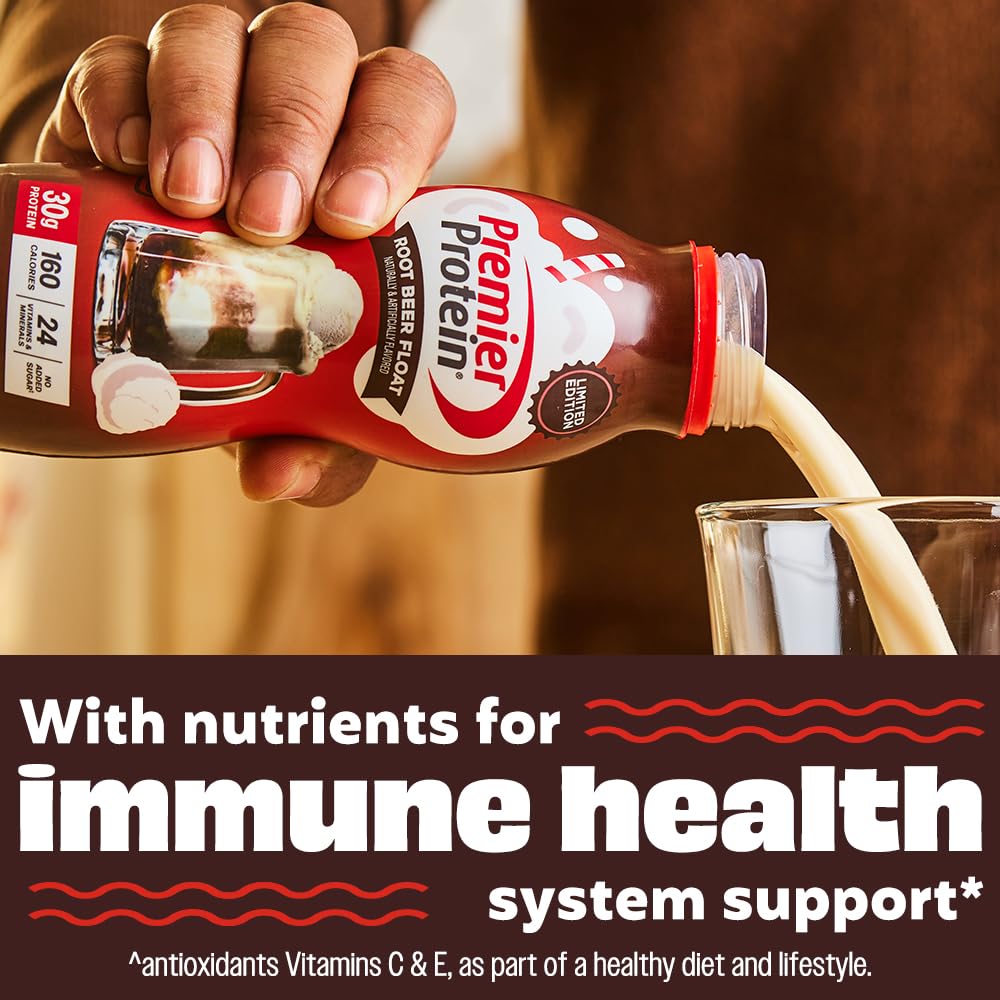 Premier Protein-Shake-Café Latte-30g Protein-1g Sugar-24 Vitamins & Minerals-Nutrients to Support Immune Health 11.5 fl oz-12 Pack - Deals4Coffee