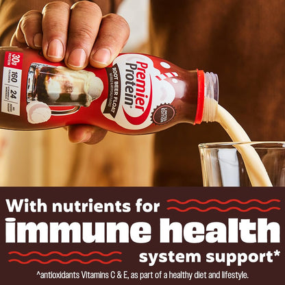 Premier Protein-Shake-Café Latte-30g Protein-1g Sugar-24 Vitamins & Minerals-Nutrients to Support Immune Health 11.5 fl oz-12 Pack - Deals4Coffee