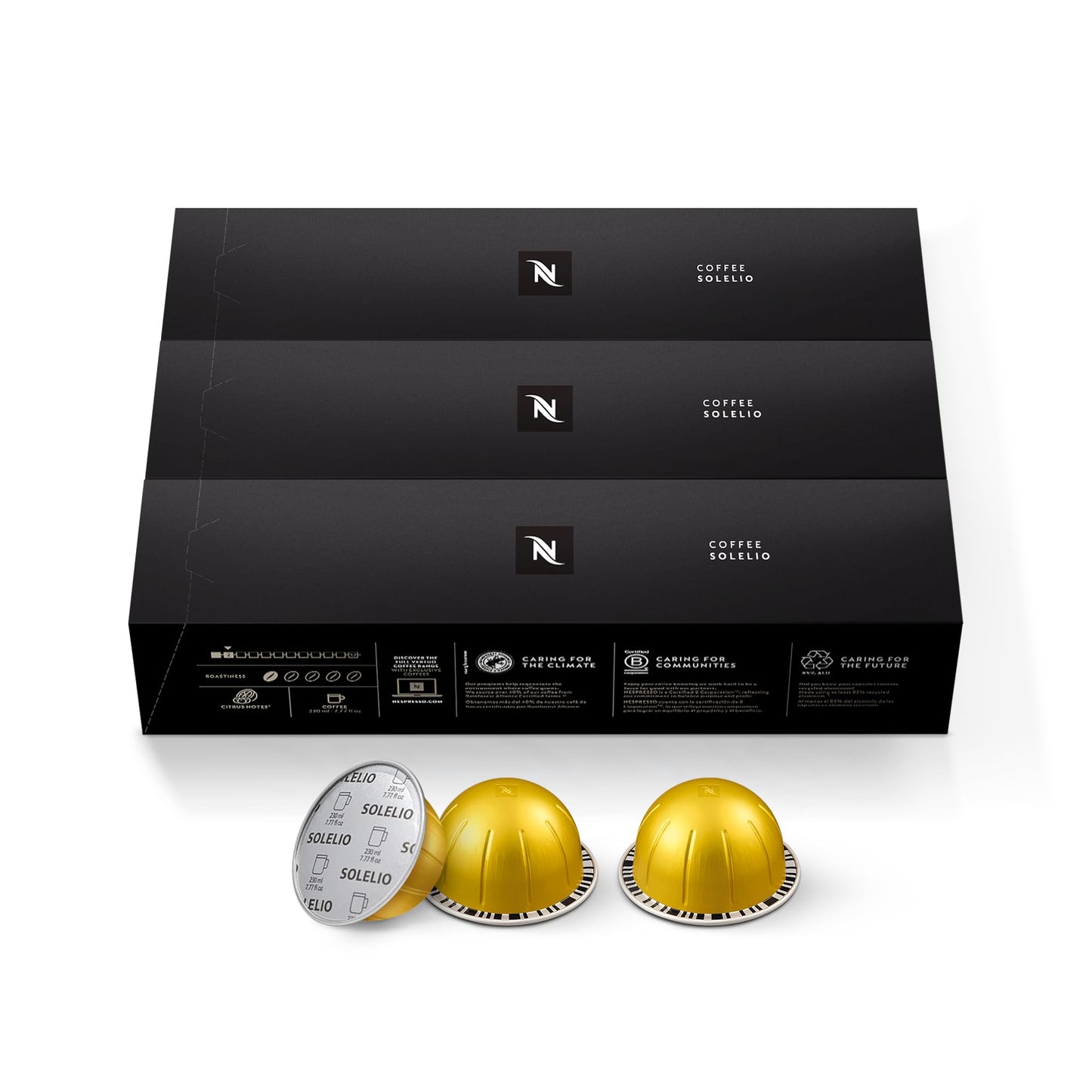 Nespresso-Capsules Vertuo-Voltesso-Mild Roast Espresso-50 Count Espresso Pods-Brews 1.35oz. - Deals4Coffee