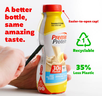 Premier Protein-Shake-Café Latte-30g Protein-1g Sugar-24 Vitamins & Minerals-Nutrients to Support Immune Health 11.5 fl oz-12 Pack - Deals4Coffee