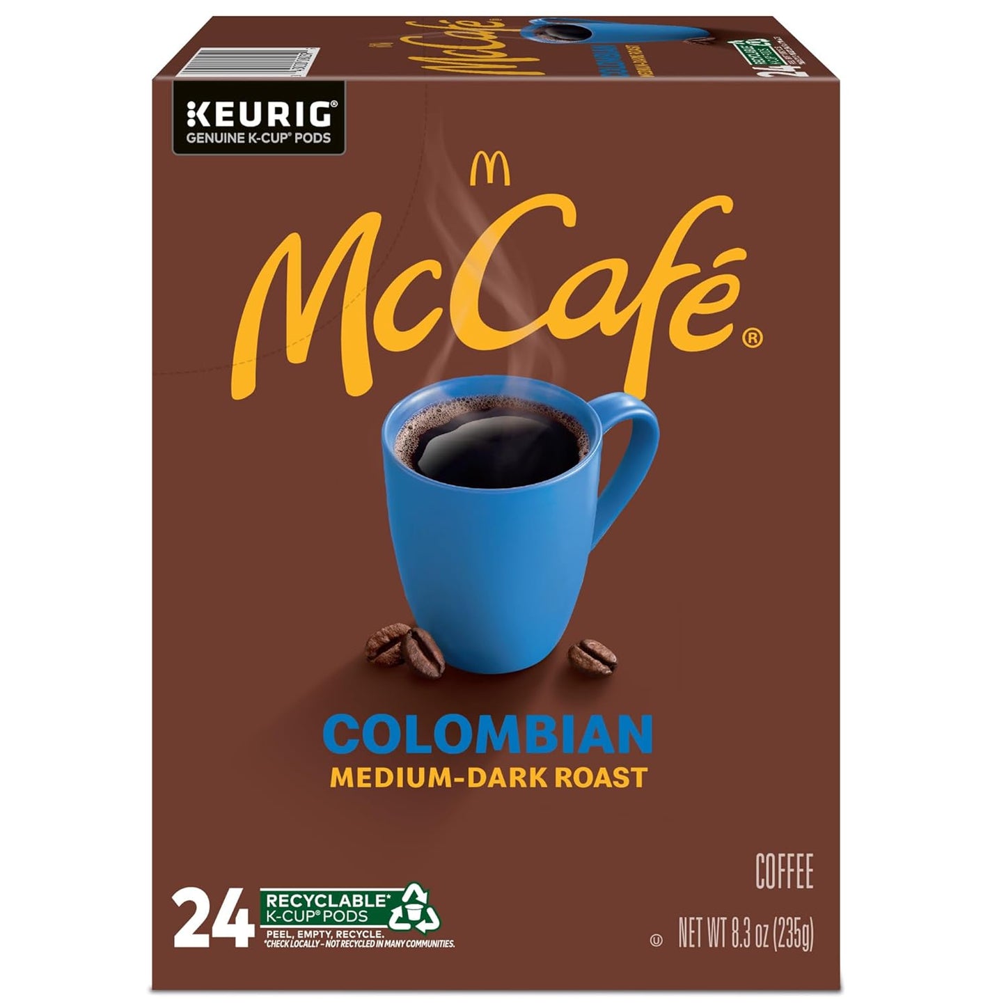 McCafe Colombian-Single Serve Coffee Keurig-K Cup Pods-Medium Roast-96 Count - Deals4Coffee