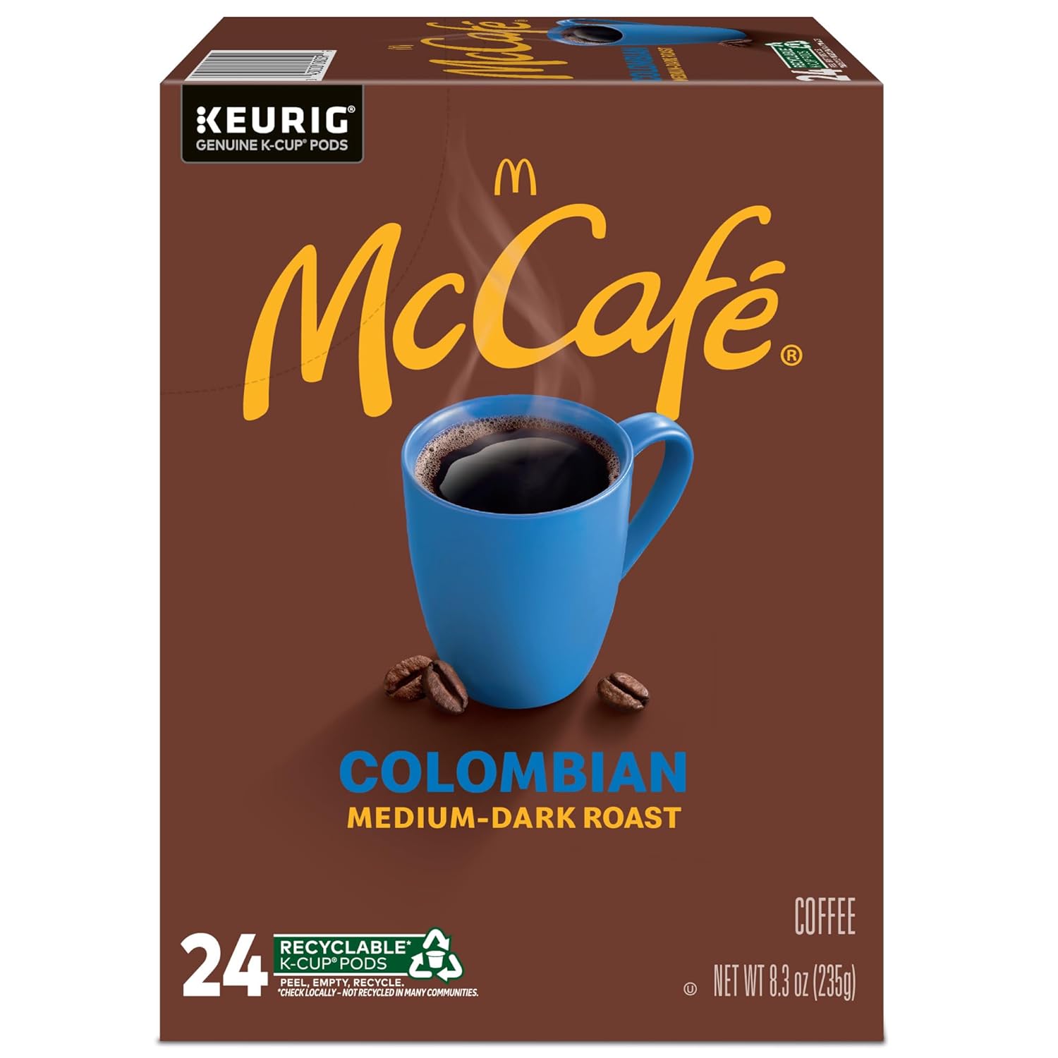 McCafe Colombian-Single Serve Coffee Keurig-K Cup Pods-Medium Roast-96 Count - Deals4Coffee