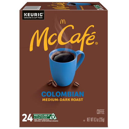 McCafe Colombian-Single Serve Coffee Keurig-K Cup Pods-Medium Roast-96 Count - Deals4Coffee
