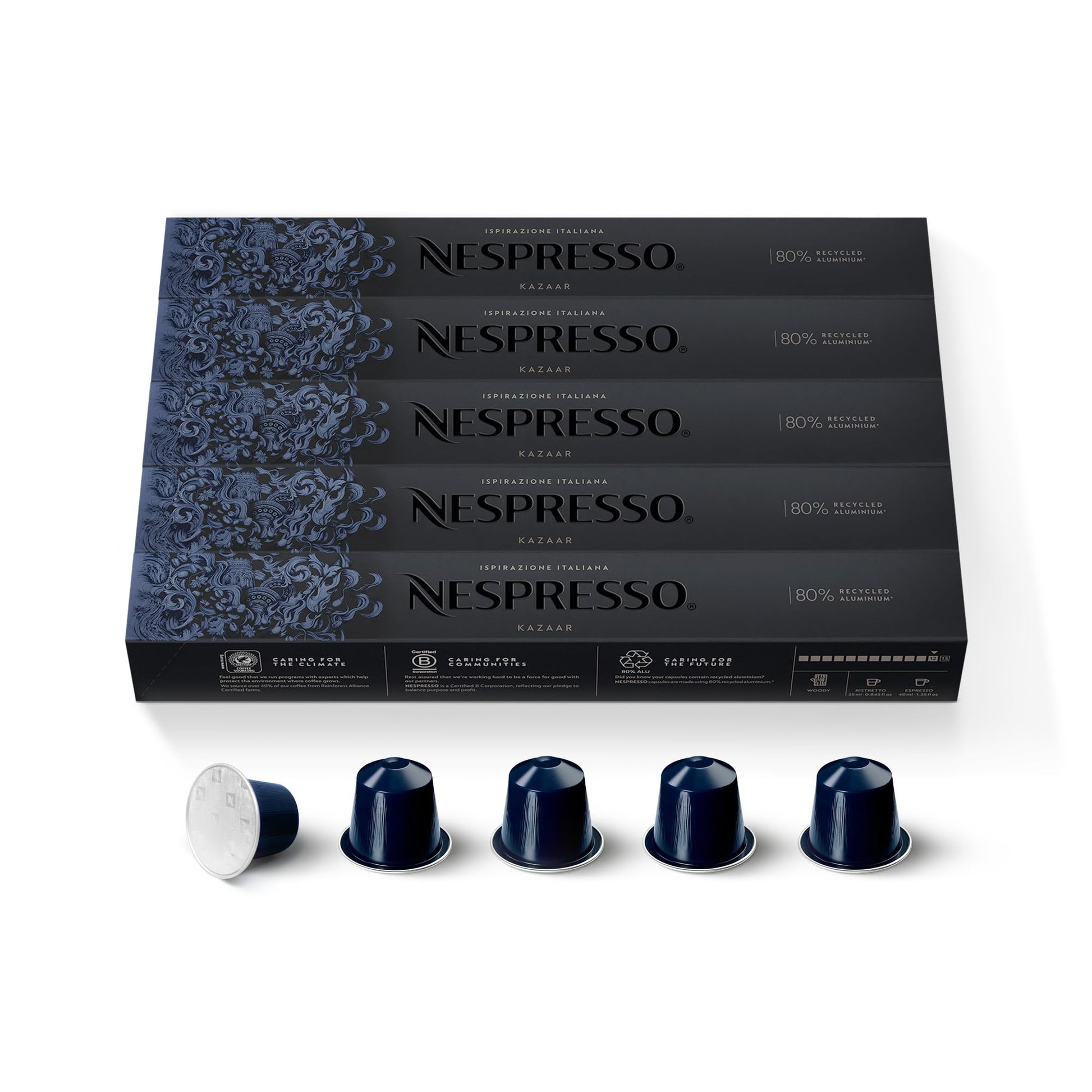 Nespresso-Capsules Original Line-Ispirazione Variety Pack-Medium & Dark Roast Espresso Coffee-50 Count Coffee Pods - Deals4Coffee