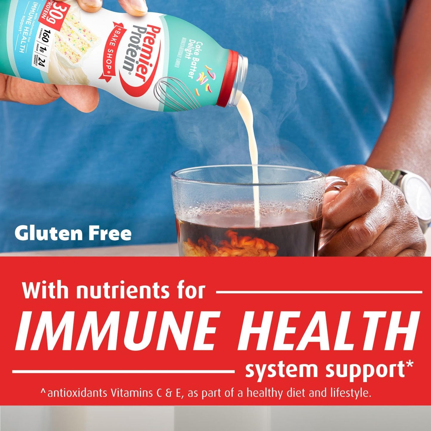 Premier Protein-Shake-Café Latte-30g Protein-1g Sugar-24 Vitamins & Minerals-Nutrients to Support Immune Health 11.5 fl oz-12 Pack - Deals4Coffee