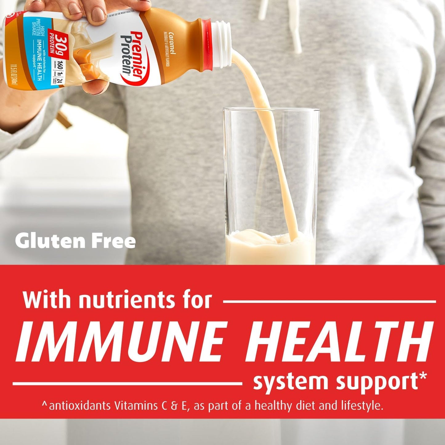 Premier Protein-Shake-Café Latte-30g Protein-1g Sugar-24 Vitamins & Minerals-Nutrients to Support Immune Health 11.5 fl oz-12 Pack - Deals4Coffee