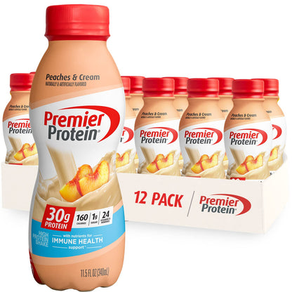 Premier Protein-Shake-Café Latte-30g Protein-1g Sugar-24 Vitamins & Minerals-Nutrients to Support Immune Health 11.5 fl oz-12 Pack - Deals4Coffee