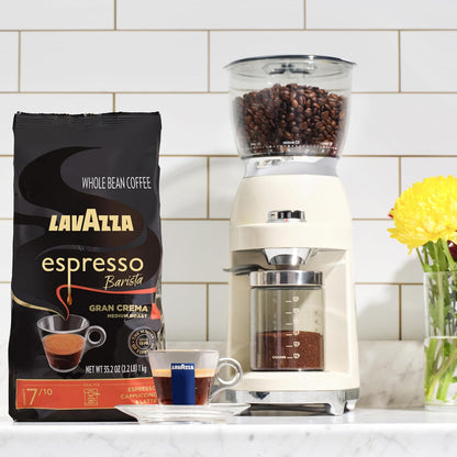 Lavazza - Espresso Barista Gran Crema - Whole Bean Coffee Blend - Medium Espresso Roast - 2.2 LB, 35.2 Ounce - Pack of 1 - Deals4Coffee