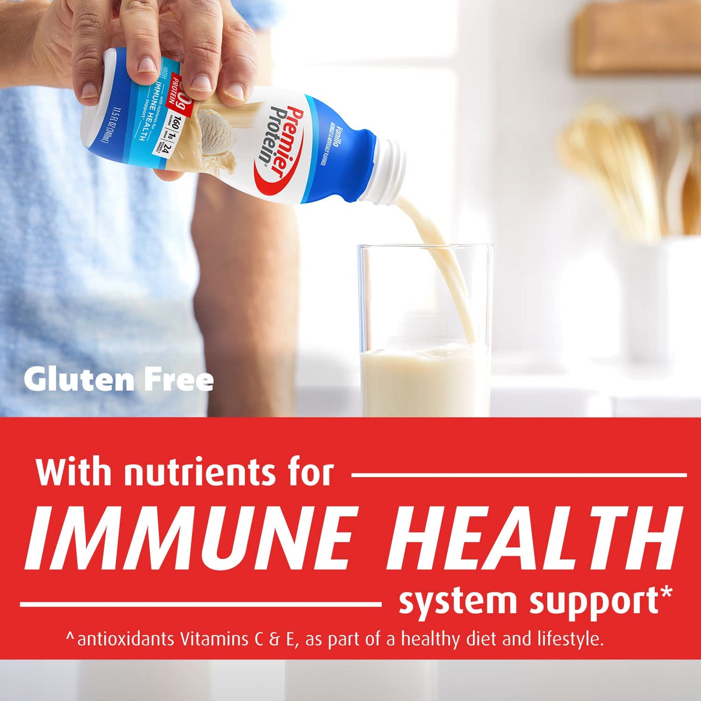 Premier Protein-Shake-Café Latte-30g Protein-1g Sugar-24 Vitamins & Minerals-Nutrients to Support Immune Health 11.5 fl oz-12 Pack - Deals4Coffee