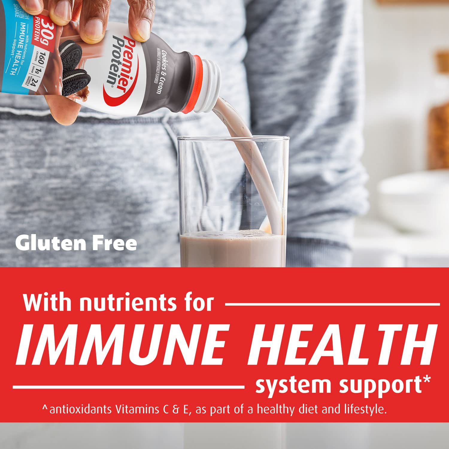 Premier Protein-Shake-Café Latte-30g Protein-1g Sugar-24 Vitamins & Minerals-Nutrients to Support Immune Health 11.5 fl oz-12 Pack - Deals4Coffee