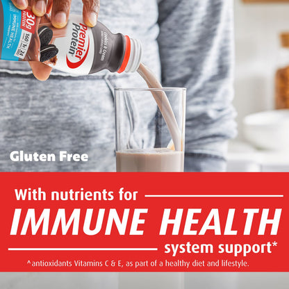 Premier Protein-Shake-Café Latte-30g Protein-1g Sugar-24 Vitamins & Minerals-Nutrients to Support Immune Health 11.5 fl oz-12 Pack - Deals4Coffee
