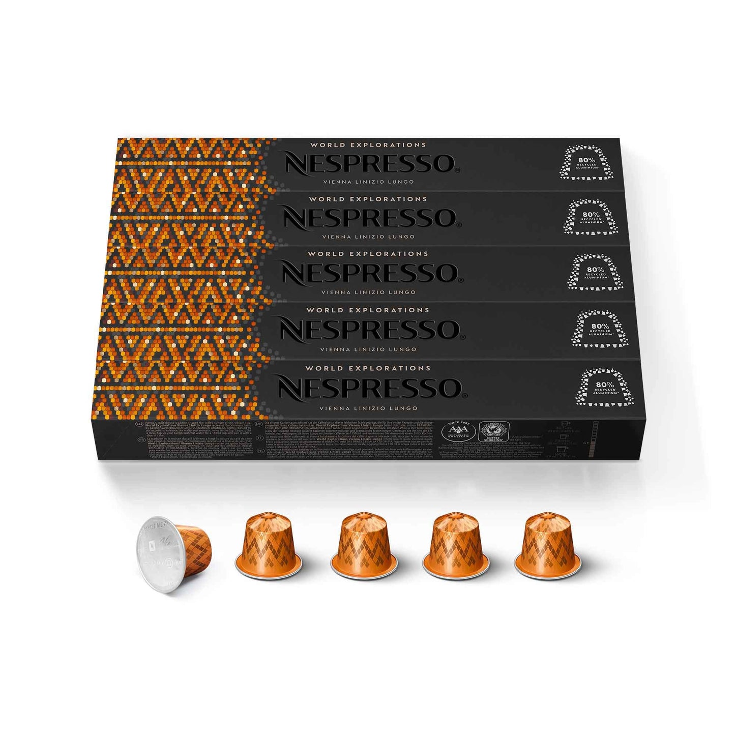 Nespresso-Capsules Original Line-Morning Lungo Blends Variety Pack-Mild to Medium to Dark Roast Coffee-50 Count Coffee Pods - Deals4Coffee