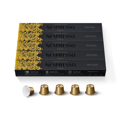 Nespresso-Capsules Original Line-Ispirazione Variety Pack-Medium & Dark Roast Espresso Coffee-50 Count Coffee Pods - Deals4Coffee