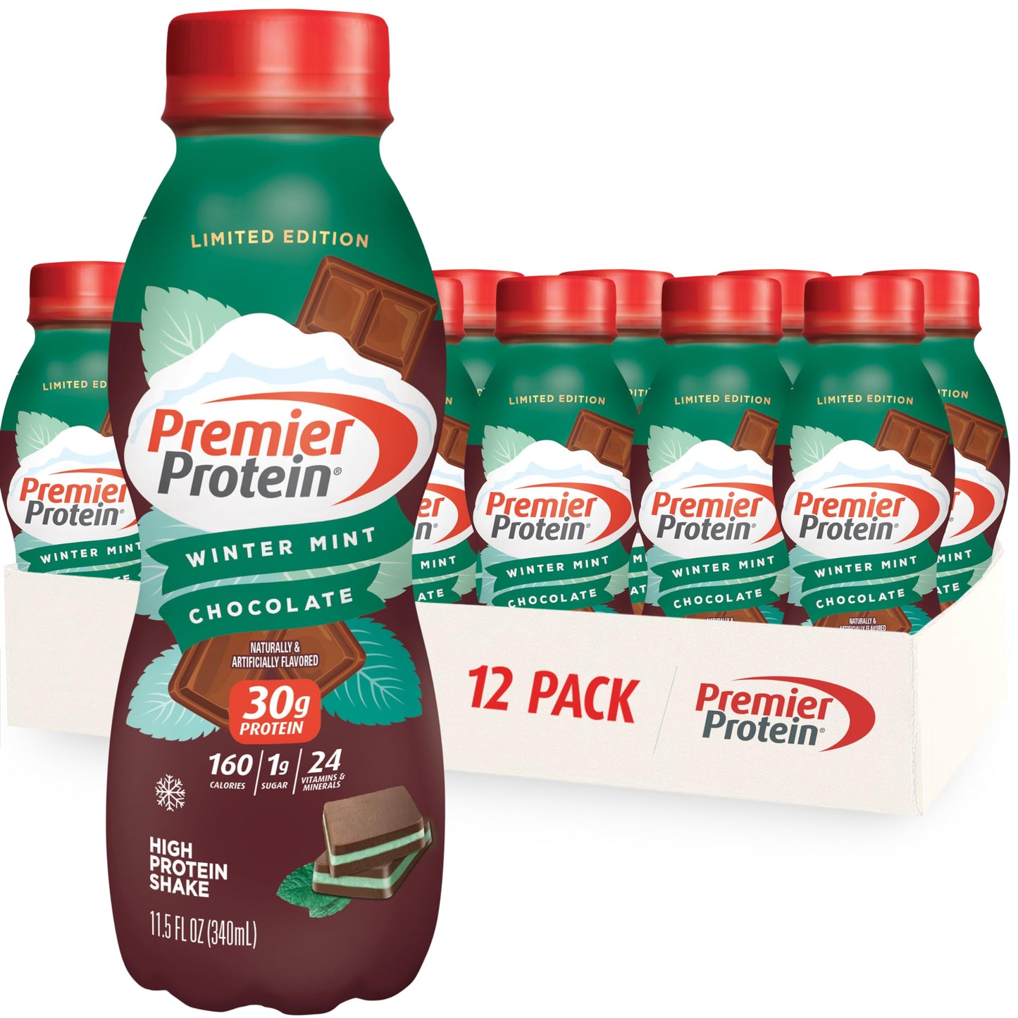 Premier Protein-Shake-Café Latte-30g Protein-1g Sugar-24 Vitamins & Minerals-Nutrients to Support Immune Health 11.5 fl oz-12 Pack - Deals4Coffee