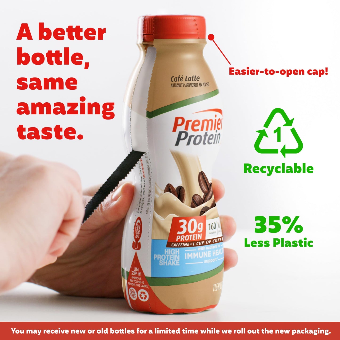 Premier Protein-Shake-Café Latte-30g Protein-1g Sugar-24 Vitamins & Minerals-Nutrients to Support Immune Health 11.5 fl oz-12 Pack - Deals4Coffee