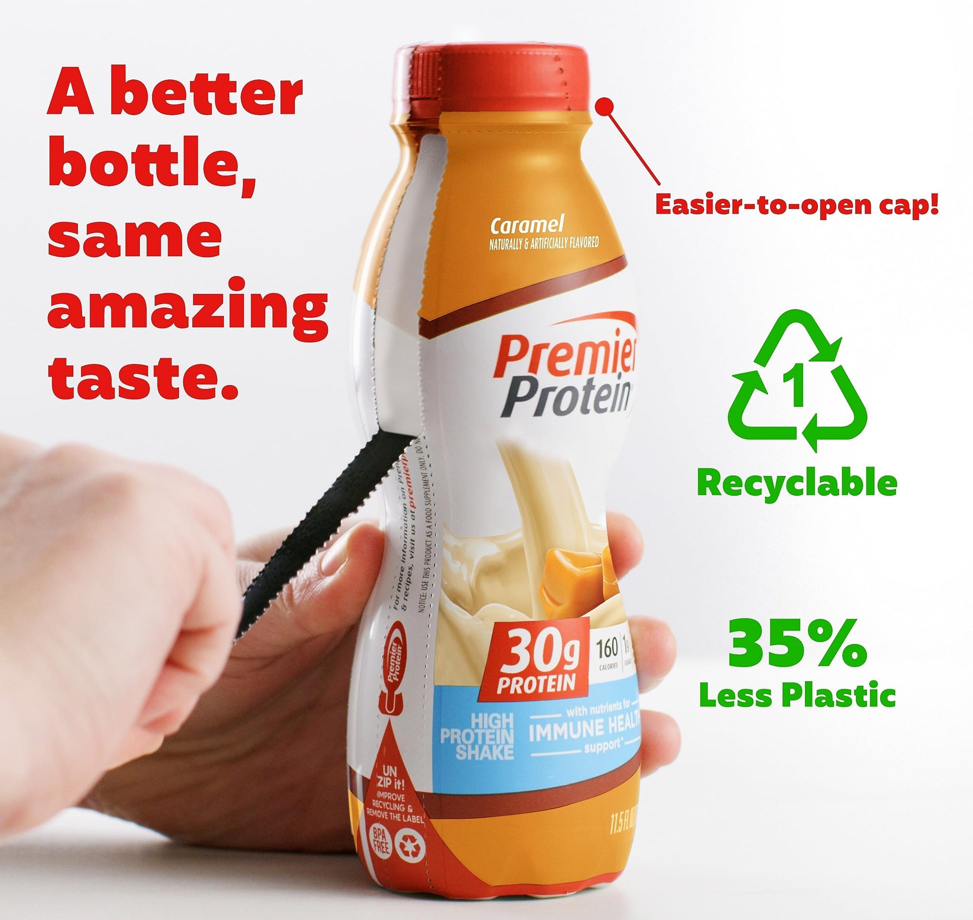 Premier Protein-Shake-Café Latte-30g Protein-1g Sugar-24 Vitamins & Minerals-Nutrients to Support Immune Health 11.5 fl oz-12 Pack - Deals4Coffee