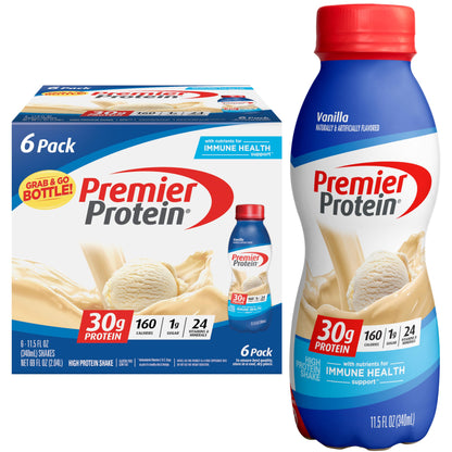 Premier Protein-Shake-Café Latte-30g Protein-1g Sugar-24 Vitamins & Minerals-Nutrients to Support Immune Health 11.5 fl oz-12 Pack - Deals4Coffee