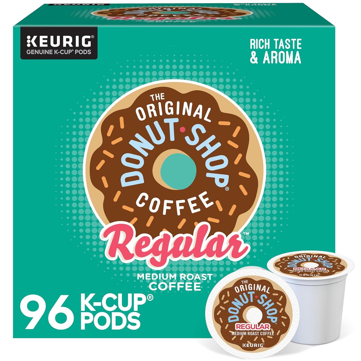 The Original Donut Shop-Regular Keurig Single Serve -K Cup Pods-Medium Roast Coffee-96 Count - Deals4Coffee