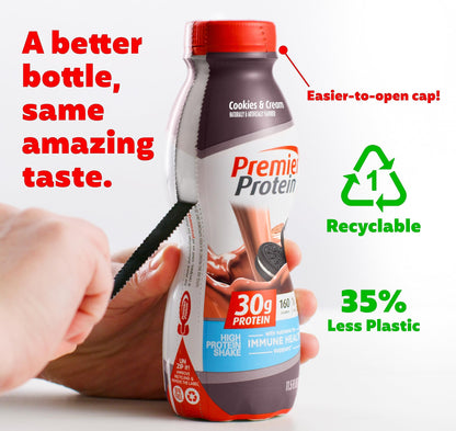 Premier Protein-Shake-Café Latte-30g Protein-1g Sugar-24 Vitamins & Minerals-Nutrients to Support Immune Health 11.5 fl oz-12 Pack - Deals4Coffee