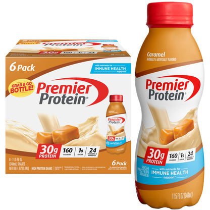 Premier Protein-Shake-Café Latte-30g Protein-1g Sugar-24 Vitamins & Minerals-Nutrients to Support Immune Health 11.5 fl oz-12 Pack - Deals4Coffee