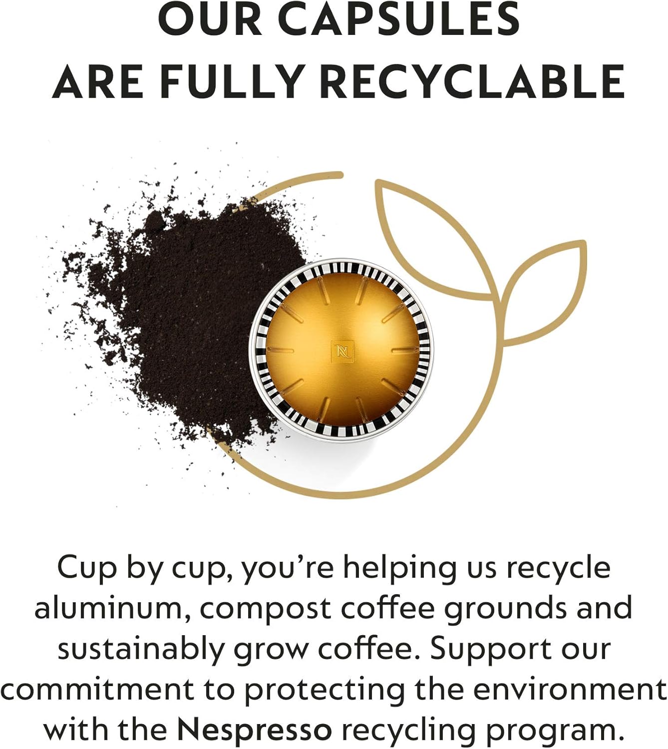 Nespresso-Capsules Vertuo-Voltesso-Mild Roast Espresso-50 Count Espresso Pods-Brews 1.35oz. - Deals4Coffee