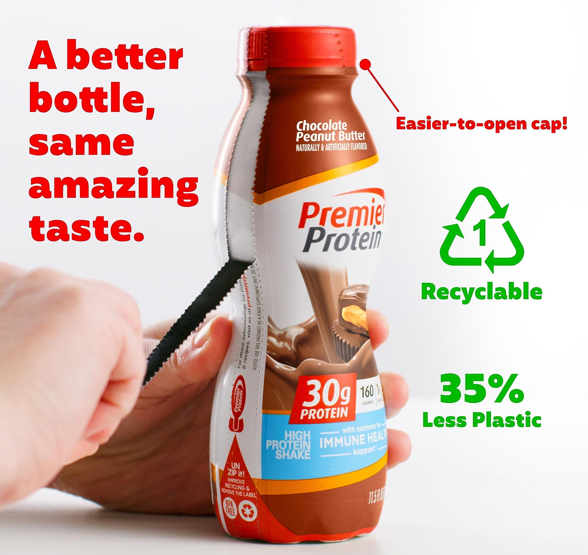 Premier Protein-Shake-Café Latte-30g Protein-1g Sugar-24 Vitamins & Minerals-Nutrients to Support Immune Health 11.5 fl oz-12 Pack - Deals4Coffee