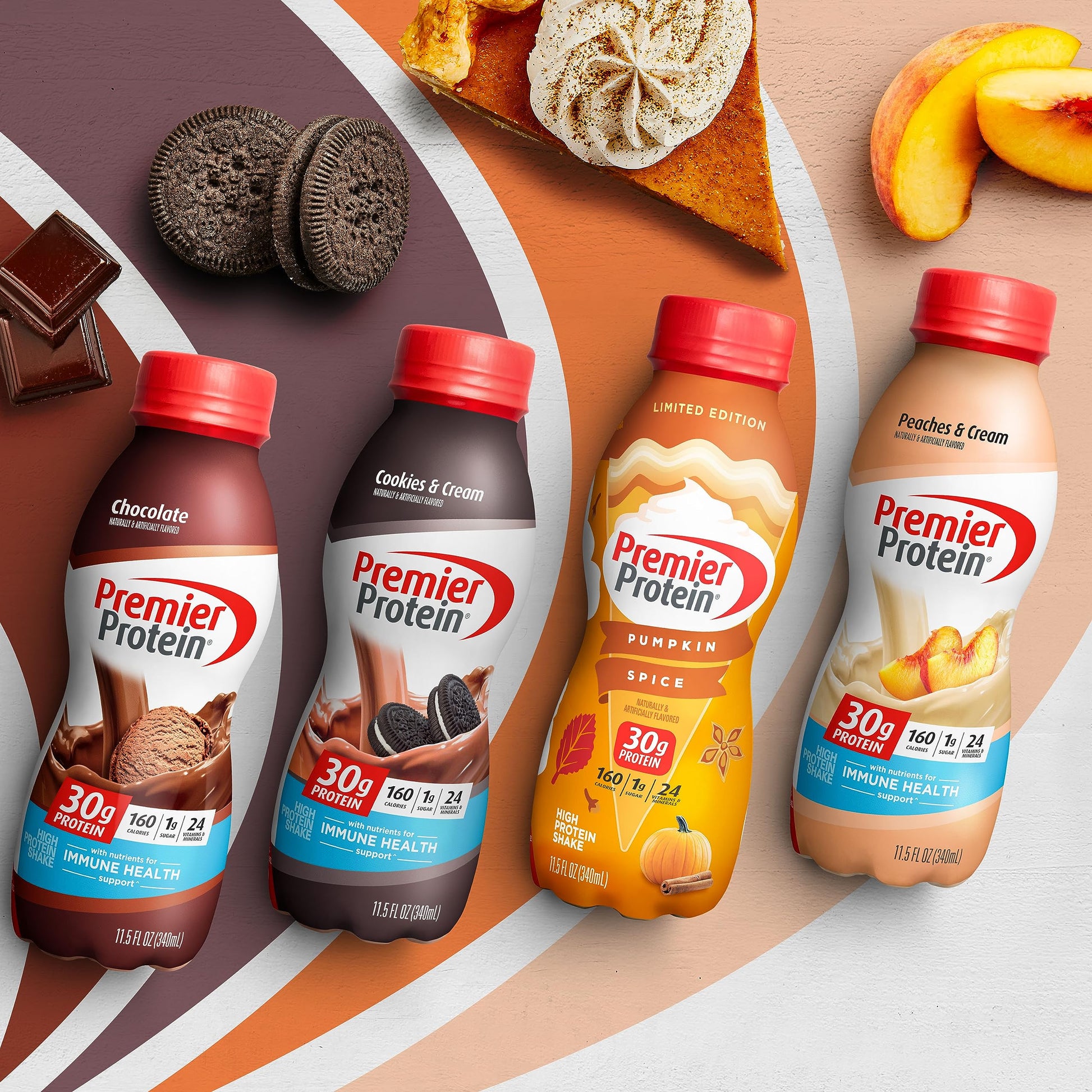 Premier Protein-Shake-Café Latte-30g Protein-1g Sugar-24 Vitamins & Minerals-Nutrients to Support Immune Health 11.5 fl oz-12 Pack - Deals4Coffee