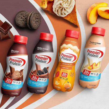 Premier Protein-Shake-Café Latte-30g Protein-1g Sugar-24 Vitamins & Minerals-Nutrients to Support Immune Health 11.5 fl oz-12 Pack - Deals4Coffee