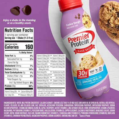 Premier Protein-Shake-Café Latte-30g Protein-1g Sugar-24 Vitamins & Minerals-Nutrients to Support Immune Health 11.5 fl oz-12 Pack - Deals4Coffee