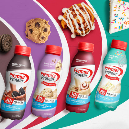 Premier Protein-Shake-Café Latte-30g Protein-1g Sugar-24 Vitamins & Minerals-Nutrients to Support Immune Health 11.5 fl oz-12 Pack - Deals4Coffee