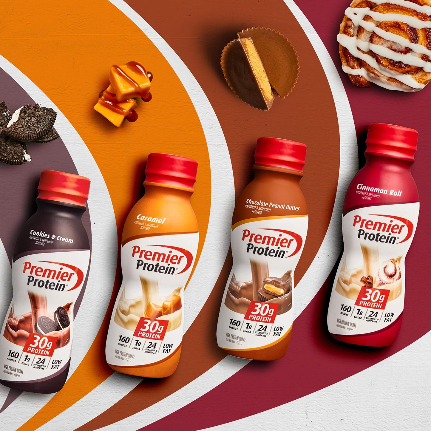 Premier Protein-Shake-Café Latte-30g Protein-1g Sugar-24 Vitamins & Minerals-Nutrients to Support Immune Health 11.5 fl oz-12 Pack - Deals4Coffee