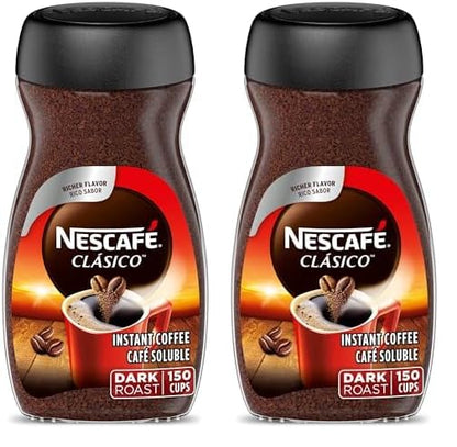 NESCAFE-CLASICO Dark Roast Instant Coffee-10.5 oz. Jar (Pack of 2) - Deals4Coffee